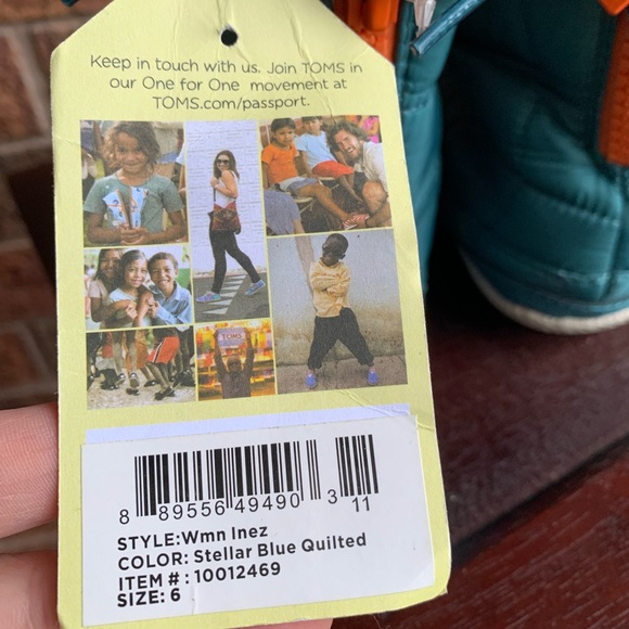 NWT Toms Stellar Blue Quilted Women’s Inez Winter Boots 🥾 Size 6 - Picture 6 of 14